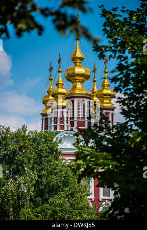 Himmelfahrtskirche im Nowodewitschi-Kloster, Moskau, Russland, Europa Stockfoto