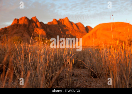 Landschaft mit Felsen rund um den Granit Berg Spitzkoppe, Namibia, Afrika Stockfoto