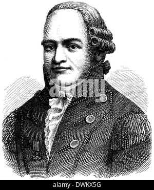 Abraham Gottlob Werner (Geb. 25. September 1750, Gest. 30. Juni 1817), Deutscher Mineraloge, Begründer der Geognosie Stockfoto