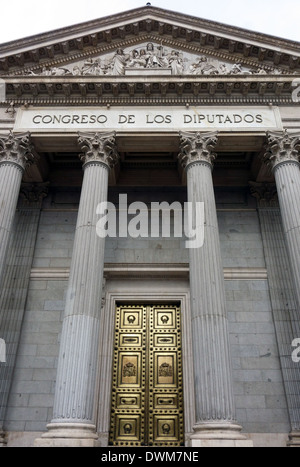 Congreso de Los Diputados (Kongress der Vertreter), Madrid, Spanien Stockfoto