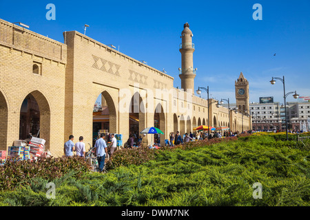 Shar Park und Qaysari Basar, Erbil, Kurdistan, Irak, Naher Osten Stockfoto