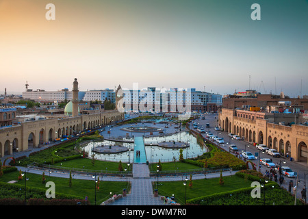 Shar Park und Qaysari Basare, Erbil, Kurdistan, Irak, Naher Osten Stockfoto