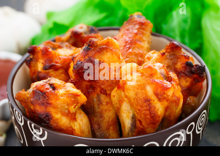 Hähnchenflügel Stockfoto