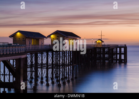 Penarth Pier in der Nähe von Cardiff, Vale of Glamorgan, Wales, Vereinigtes Königreich, Europa Stockfoto