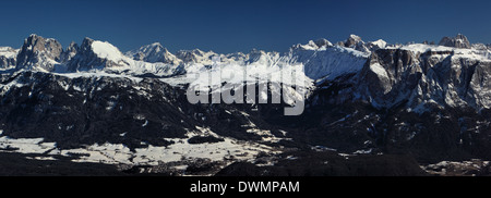 Seiser Alm / Alpe di Siusi, Panoramablick vom Rittner Horn / Corno del Renon Stockfoto