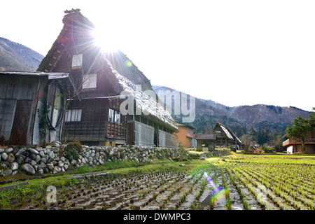 Shirakawago Gassho Zukuri Minkaen Stockfoto