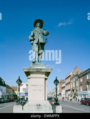 Statue von Oliver Cromwell in St Ives Cambridgeshire Stockfoto