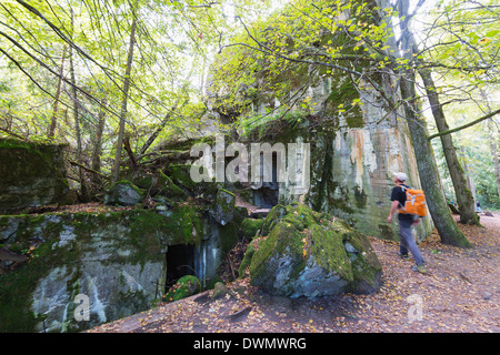 Die Wolfs-Höhle, Hitlers Weltkrieg geheimen Bunker, Bunker 13 (Hitlers Bunker), Masuren, Polen, Europa Stockfoto