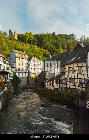 Alte Stadt Monschau, Nordrhein-Westfalen, Deutschland, Europa Stockfoto