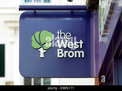 West Bromwich Building Society Zeichen Stockfoto