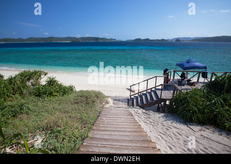 Nishibama Beach, auch bekannt als Insel, Kerama Inseln, Okinawa, Japan, Asien Stockfoto