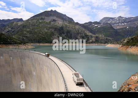 Der Stausee Emosson See im Kanton Wallis, Schweiz, Europa Stockfoto