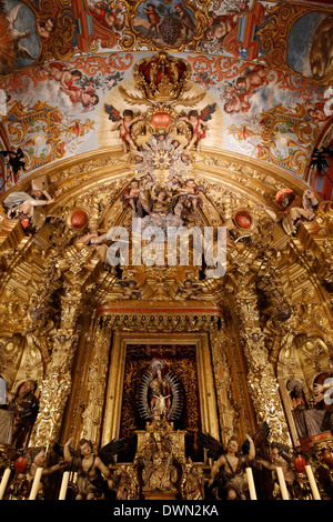 Detail einer Seitenkapelle der Kirche Nuestra Señora De La O, Sanlucar de Barrameda, Andalusien, Spanien, Europa Stockfoto