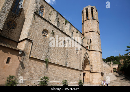 Kloster von Pedralbes Kreuzgang, Barcelona, Katalonien, Spanien, Europa Stockfoto