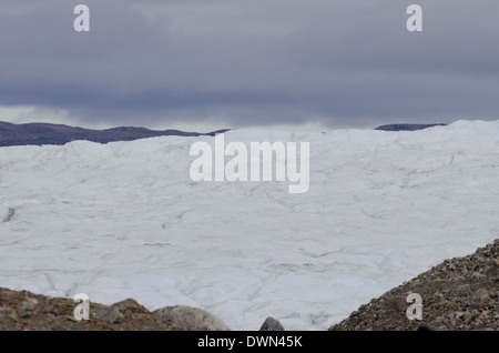 Grönland, Qeqqata Gemeinde, Kangerlussuaq (große Fjord aka Sondre Stromfjord). Grönlands Eiskappe aka Eisschild. Stockfoto