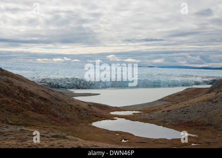 Grönland, Qeqqata Gemeinde, Kangerlussuaq (große Fjord aka Sondre Stromfjord). Grönlands Eiskappe aka Eisschild. Stockfoto