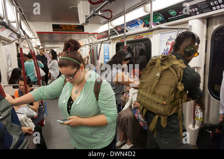 U-Bahn in Toronto, Ontario, Kanada. Stockfoto