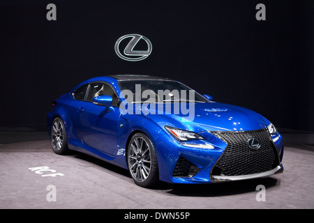 Lexus-RC F auf der 84. Genf International Motor Show 2014. Stockfoto