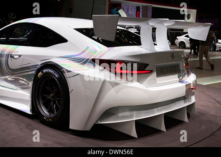 Lexus-RC F GT3 Racing Concept auf der 84. Genfer Internationalen Automobilausstellung 2014. Stockfoto