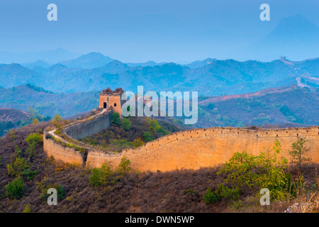 Gubeikou Jinshanling-Abschnitt der chinesischen Mauer, der UNESCO, Miyun County, Stadt Peking, China Stockfoto