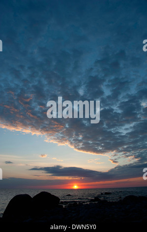 Sonnenuntergang, Juminda Stockfoto