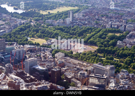 Luftaufnahme des Buckingham Palace, London, England, Vereinigtes Königreich, Europa Stockfoto