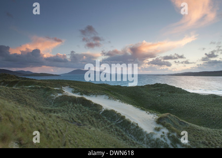 Die atemberaubenden Dünen und Strand von Luskentyre, Isle of Harris, äußeren Hebriden, Schottland, Vereinigtes Königreich, Europa Stockfoto