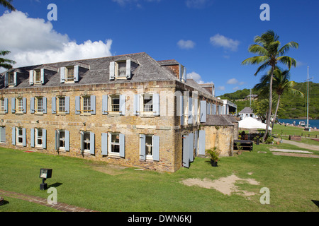 Kupfer und Holz Shop, Nelsons Dockyard, Antigua, Leeward-Inseln, West Indies, Karibik, Mittelamerika Stockfoto