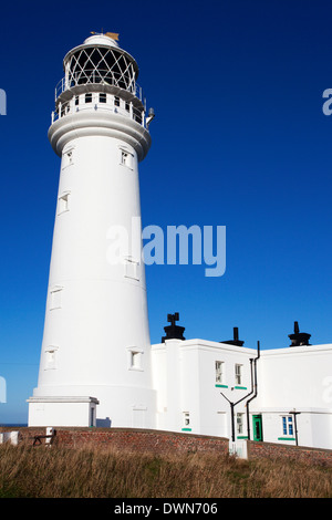 Flamborough Head Leuchtturm, East Riding von Yorkshire, England, Vereinigtes Königreich, Europa Stockfoto