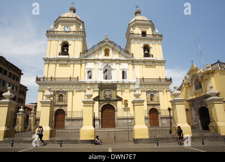 St.-Petri Kirche Iglesia de San Pedro, Lima, Peru Stockfoto