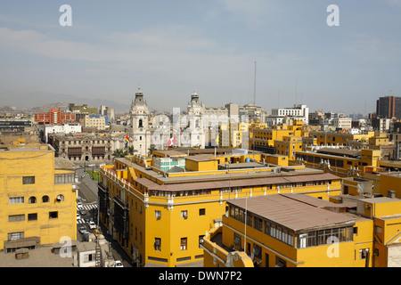 Blick vom Turm des Klosters von San Francisco, Lima, Peru Stockfoto
