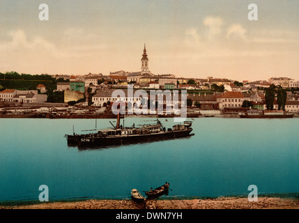 Der Landeplatz in der Nähe von Kathedrale, Belgrad, Serbien, um 1900 Stockfoto