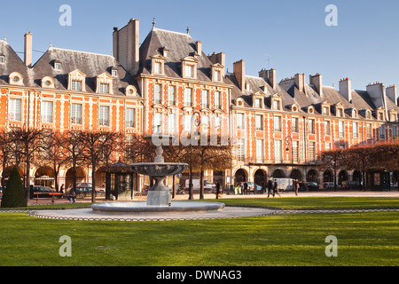 Place des Voges, geplant, der älteste Platz in Paris, Marais-Viertel, Paris, Frankreich, Europa Stockfoto