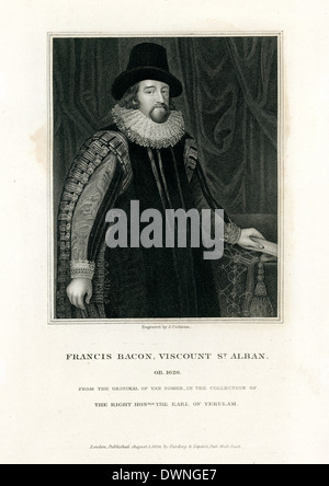 Porträt von Francis Bacon, Viscount von St. Alban Stockfoto