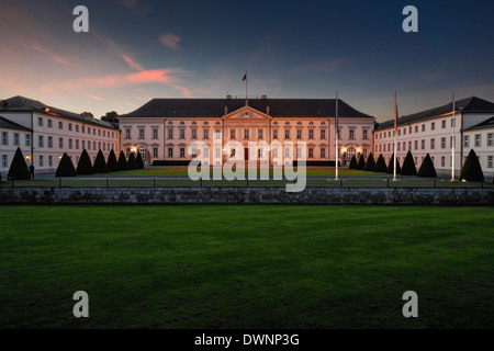 Schloss Bellevue Palace, Amtssitz des Bundespräsidenten, Tiergarten, Berlin, Deutschland Stockfoto