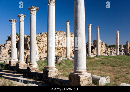 Ruinen des Salimis in der türkischen Republik Nordzypern. Stockfoto