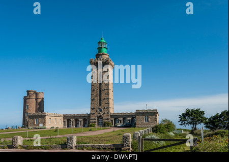 Leuchtturm, Cap Frehel, Côte d'Émeraude, Plévenon, Bretagne, Frankreich Stockfoto