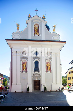 Pfarrkirche St. Michael, St. Michaelsplatz Quadrat, Altstadt, Innichen, Pustertal, Provinz Alto Adige, Italien Stockfoto