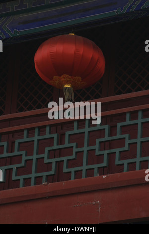 Innenstadt von Xi ' an, Laternen am Südtor Gebäude Stockfoto