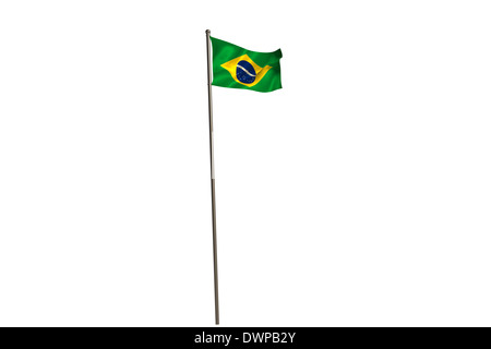 Brasilianische Flagge Stockfoto