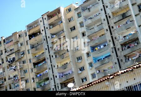 Maputo, Mosambik. 27. Februar 2013. Ein Wohnhaus in Maputo, Mosambik, 27. Februar 2013. Foto: Britta Pedersen - kein Draht-SERVICE-/ Dpa/Alamy Live News Stockfoto