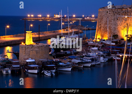 Der Hafen von Kyrenia (Girne) in der türkischen Republik Nordzypern. Stockfoto