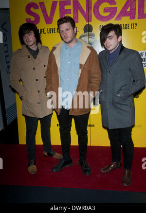 London, UK. 11. März 2014. Dexters an Svengali - VIP Filmvorführung am Rich Mix in Bethnal Green Road, London, UK 11. März 2014 Credit: Brian Jordan/Alamy Live News Stockfoto