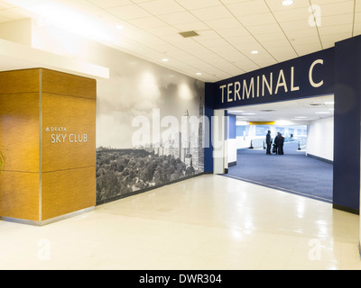 LaGuardia Flughafen Terminal, NYC Stockfoto