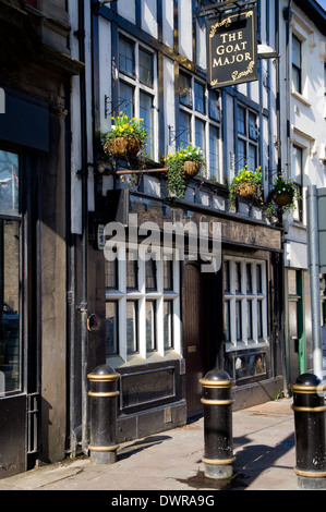 Die Ziege Major Public House, High Street, Cardiff, Wales. Stockfoto