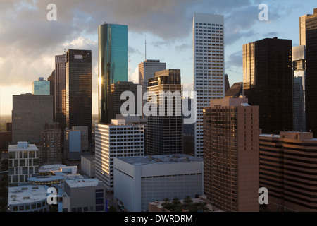 Skyline von Houston, Texas, USA, Innenstadt Stockfoto