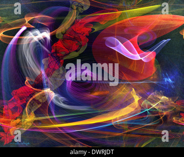 DIGITALE Kunst: Art of Flight Stockfoto