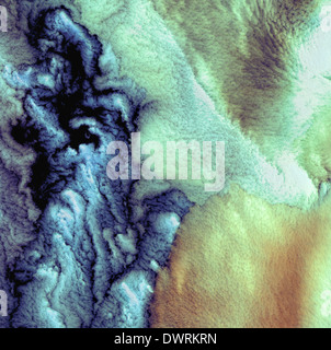 Wolkenformationen über den westlichen Aleuten Stockfoto