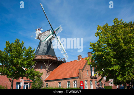 Windmühle, Ditzum Stockfoto