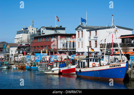 Hafen von Warnemünde Stockfoto